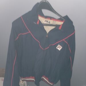 Fila Navy Jacket with Red Accents